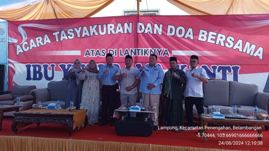 Acara Tasyakuran Dan Doa Bersama Atas Di Lantiknya Yuti Rama Yanti Sebagai DPRD Lamsel 2024-2029